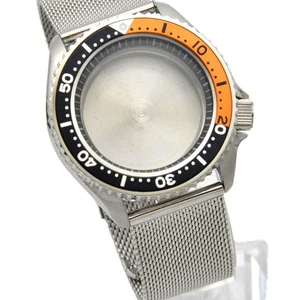 Metal Watch Strap Belt Bezel Watch Case Set For Japanese NH35 NH36 Movement - Picture 1 of 25