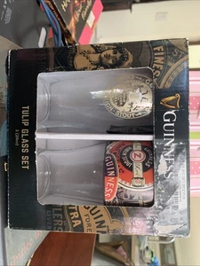 Guinness Tulpenglas Set (2 Gläser 20 Oz) NEU Dublin Irland - Bild 1 von 7