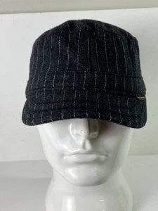 CAPPELLO BERRETTO CADETTO BEN SHERMAN MARRONE A RIGHE TAGLIA SMALL NERO/BIANCO NEWSBOY - Foto 1 di 8