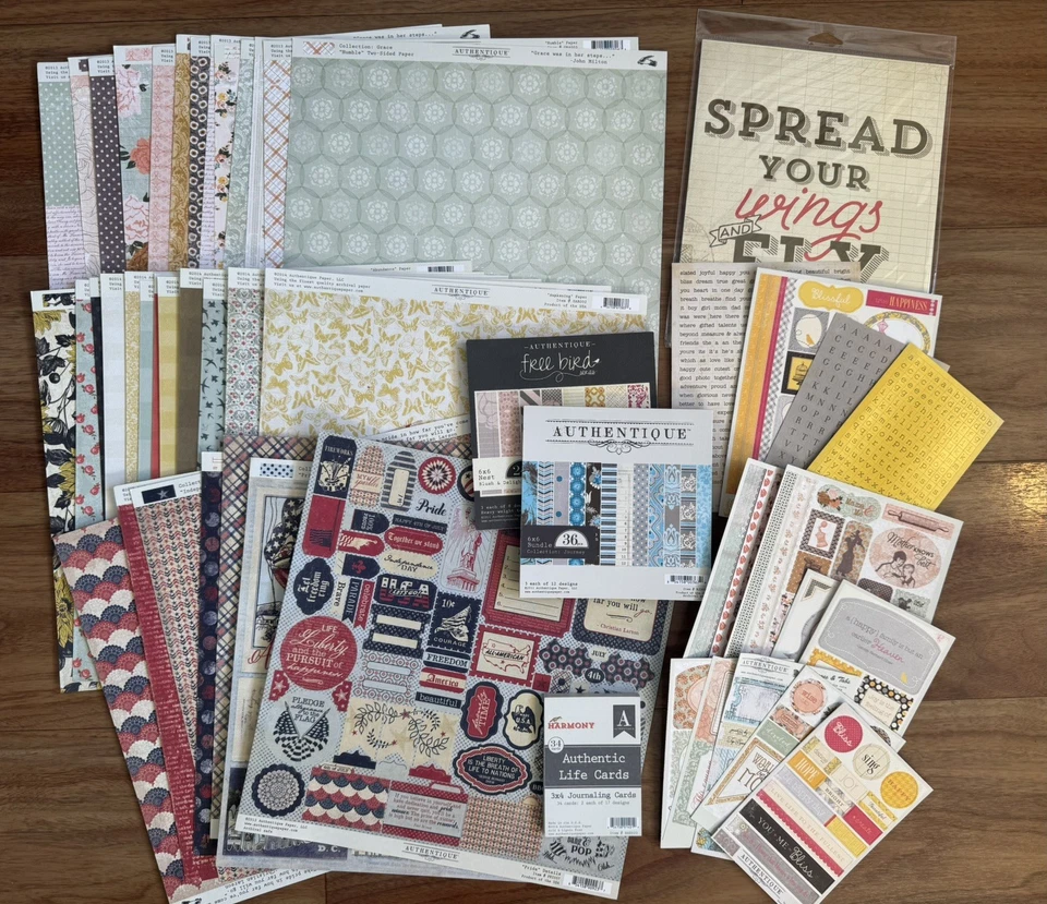 Lote de AUTÉNTICOS Álbum de Recortes/Diario 12x12" Papel y Adornos Foto 1 de 1