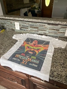 Camiseta de colección WWF 1990 Wrestlemania VI HULK HOGAN/ULTIMATE WARRIOR talla grande. - Imagen 1 de 9