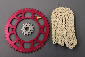 2004-2021 CRF450R ProTaper 48 Rear 13 JT Front Sprocket Set w/ Gold X-Ring Chain - Picture 1 of 1