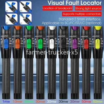 Visual Fault Locator FTTH Fiber Optic Cable Tester Pen SC/FC/ST 2.5MM Interface - Image 1 of 4