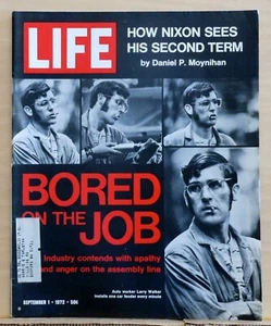 Life Magazine - Sept. 1, 1972 - Auto worker photo cover - 1900 France Olympics - Picture 1 of 1