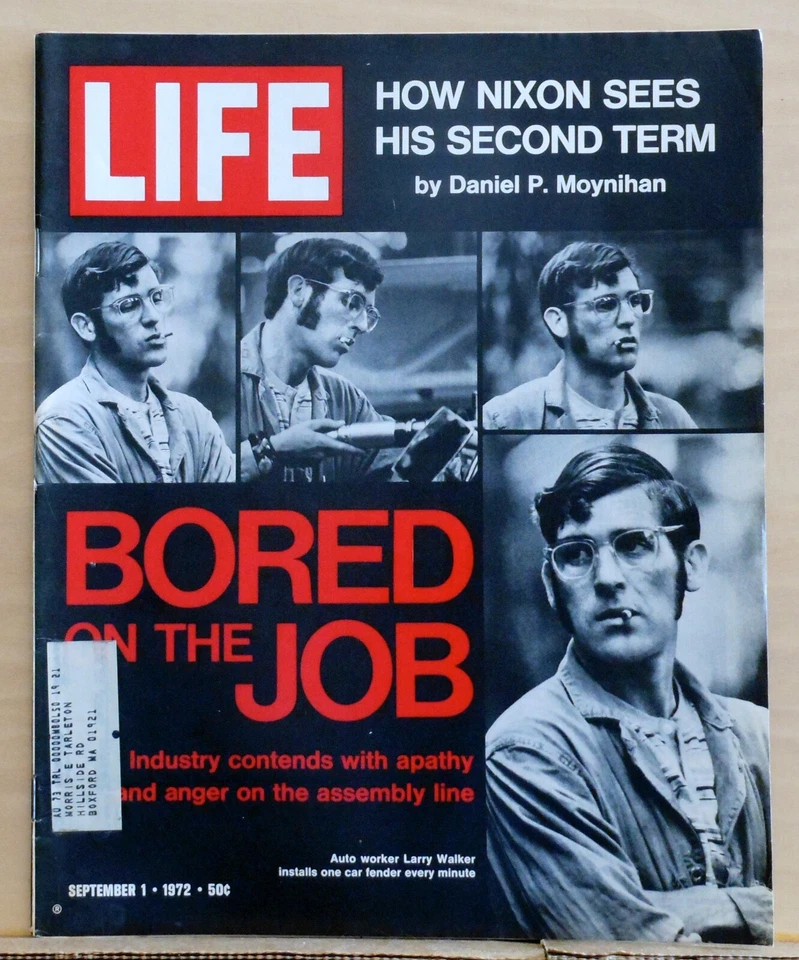 Life Magazine - Sept. 1, 1972 - Auto worker photo cover - 1900 France Olympics - Image 1 of 1