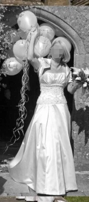 Maggie Sottero, Satin, Oyster Coloured wedding Dress - Image 1 of 4