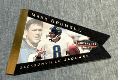 *1998 Playoff Contenders Pennants Gold #44 Mark Brunell 3/98 !!! - Image 1 of 2