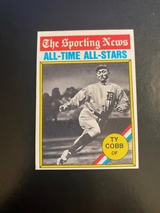 1976 TOPPS BASEBALL #346 TY COBB ALL-TIME ALL-STAR!!! $1 SPEDIZIONE!! - Foto 1 di 2