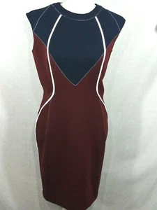O'2nd Size 6 Dress Color Block Zip Back Women's - Picture 1 of 10
