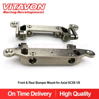 Vitavon CNC Alu7075 Front & Rear Bumper Mount for Axial SCX6 Honcho 1/6 titanium - Image 1 of 4