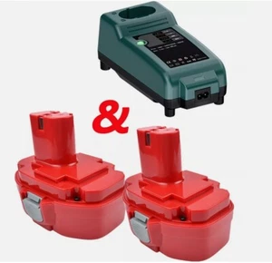 2X 18V 5000mAh Akku für Makita PA18 1822 1833 4334D 8391D 6936FD Ni-MH/Ladegerät - Picture 1 of 17