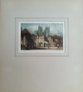 J Alphege Brewer: York - Signed with Original Mount - Picture 1 of 5