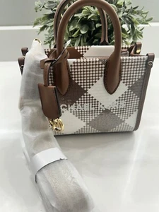 Michael Kors Mirella Extra Small XS Shopper Crossbody Top Handbag Green Sequin - Picture 1 of 6