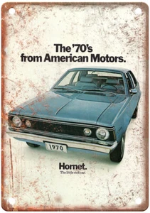 1970 American Motors Corporation AMC Vintage Ad Retro Look Metal Sign A12662 - Picture 1 of 2