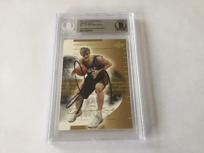 Andrei Kirilenko Signed UD Honor Roll RC Card Slabbed Beckett BAS COA a - Image 1 of 2