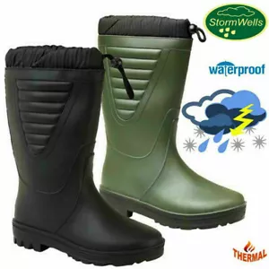 BOTAS WELLY WELLINGTON FORRADAS TÉRMICAS PIEL STORMWELLS IMPERMEABLES POLAR WELLIES - Imagen 1 de 2