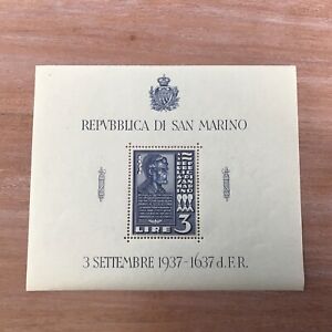 San Marino Republic 1937 Minisheet 300 Years New MNH (yy658)