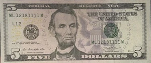 Rare 5 Dollar Bill - Picture 1 of 3