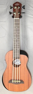 Ukelele bajo eléctrico acústico cómodo Oscar Schmidt OUB200K con estuche #R9037 Foto 1 de 4