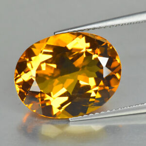 8.31Ct Oval _ Five-star Quality Natural Yellow Citrine Gemstone, Madagascar