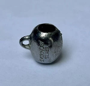 Vintage 1970s Smirnoff Silver Martini Vodka Metal Bracelet Charm Keychain - Picture 1 of 13