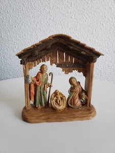 Vintage Fontanini ? Weihnachtskrippe Italien einteilige Harzkrippe 4,5" - Bild 1 von 13