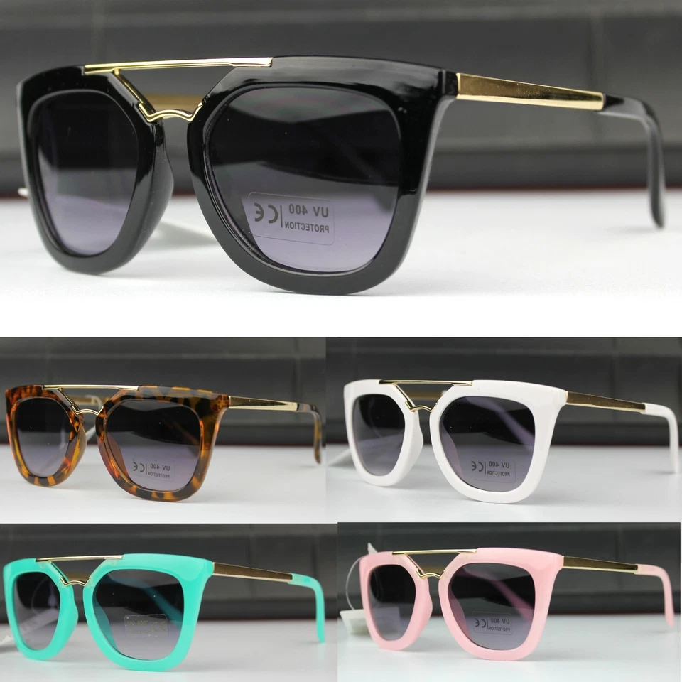 Gafas de sol planas para niños y niñas ojo de gato moda UV400 Foto 1 de 1