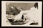 RPPC, Skiers, Parking Lot, Mt. Baker Lodge. Washington. R L Boren. 1950's.