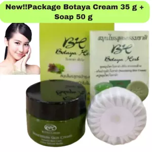 Juego de jabón en crema de hierbas Botaya para reducir las manchas de acné cuidado de la piel blanqueamiento aura conjunto de piel - Imagen 1 de 5