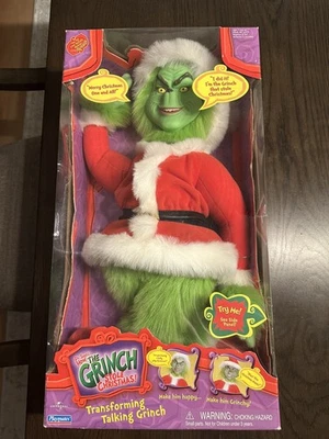 Плюшевая кукла Dr Suess How The Grinch Stole Christmas Transforming Talking 2000 - Изображение 1 из 4