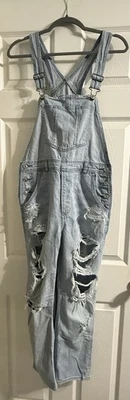 Women’s American Eagle 90’s Boyfriend Denim Overalls, Size Medium - Image 1 of 4