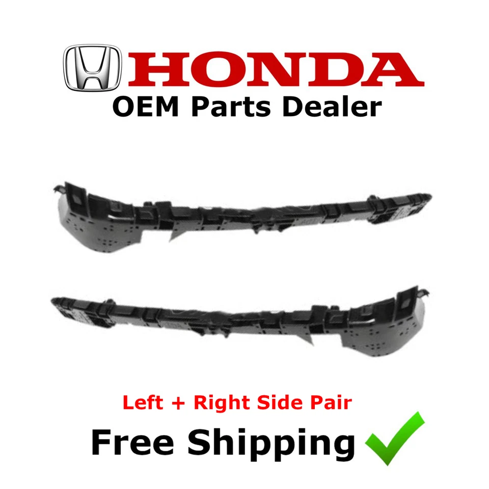 Par de soportes de retención espaciador de parachoques trasero izquierdo + derecho Honda Fit 2015-2017 nuevo (OEM) Foto 1 de 4