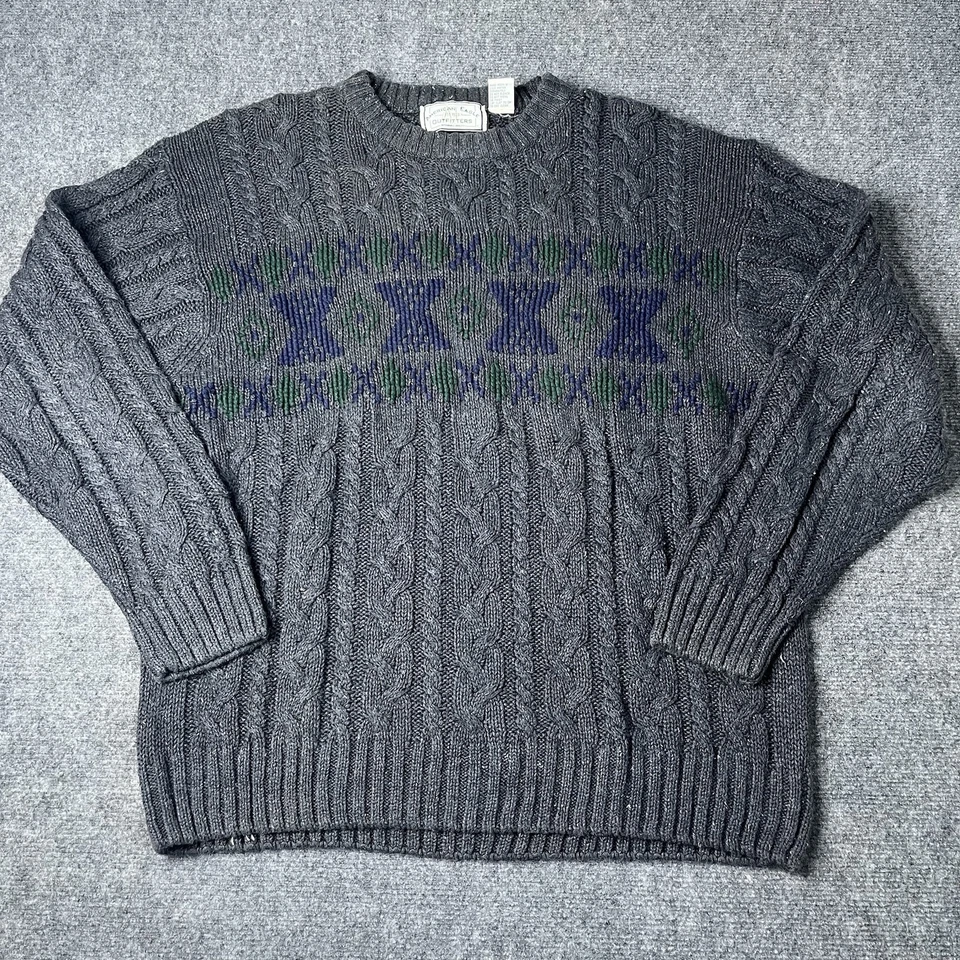 Suéter grueso tejido con cable para pescadores American Eagle Outfitters de colección de los años 90 XL Foto 1 de 4