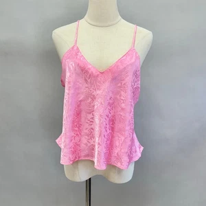 Lencería sin mangas vintage años 90 Intimate Affair rosa cachemir en relieve talla grande - Imagen 1 de 15