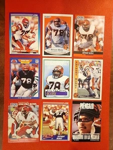 Anthony Munoz HOF NICE 9 CARD LOT Cincinnati Bengals / USC Trojans - Picture 1 of 3
