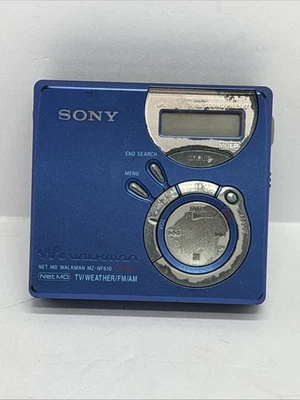 Grabadora de minidisco portátil Sony Walkman MZ-NF610 *Piezas/No funciona* Foto 1 de 4