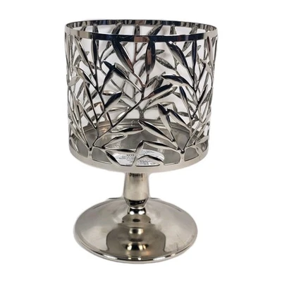 Vine Leaf Pedestal 3 Wick Candle Holder - Bath and Body Works - Image 1 of 4