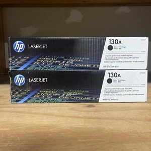 2 SET NEUE ORIGINAL HP 130A CF350A SCHWARZE TONER FÜR M176 M177 REGALVERSCHLEISS OEM $AVE - Bild 1 von 4