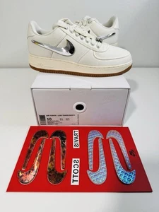 Nike Air Force 1 Low Travis Scott Sail Men's Size 10 AQ4211-101 NEW AUTHENTIC - Picture 1 of 14