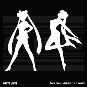 Sailor Moon  - Sailor Moon 2 pack - Anime Laptop Car Vinyl decal sticker - Picture 1 of 2