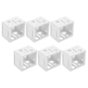 6 Stück Gardinenhalter Fensterschiene Halterung Optik Rolloplatte Befestigung Halterung - Bild 1 von 12