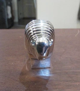 VINTAGE DANSK SILVERPLATE PAPERWEIGHT BISON BULL GUNNAR CYREN JAPAN - Picture 1 of 6