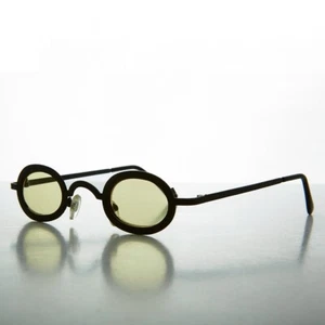 Gafas de sol ovaladas micro vintage con lentes amarillas - Desierto - Imagen 1 de 3