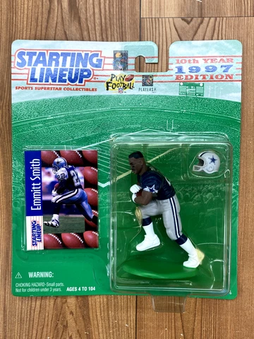 DEADSTOCK Vintage 1997 Starting Lineup Dallas Cowboys Emmitt Smith Action Figure Cover