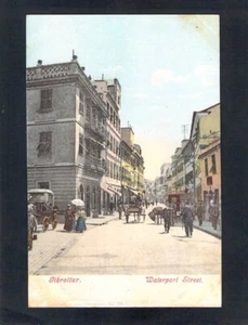 F1839 Gibraltar Waterport Street Purger & Co vintage postcard - Picture 1 of 2