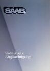 Saab Prospekt 1985 Katalytische Abgasreinigung 900 9000 brochure broschyr Auto