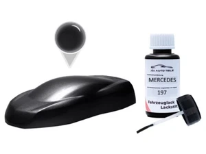 Lackstift für Mercedes 197 Obsidianschwarz Met Autolack 20ml - Bild 1 von 4