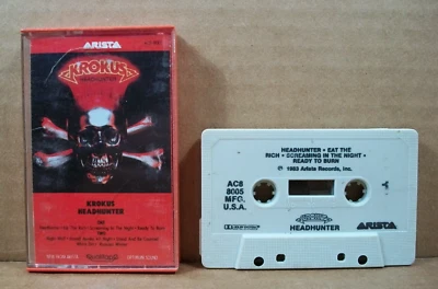 Krokus - Headhunter (Cassette, 1983, Arista) ~ Original Release - Image 1 of 4