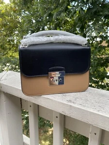 Michael Kors Sloan Editor Medium Chain Shoulder Leather Crossbody Handbag Retail - Picture 1 of 8