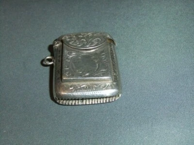 Edwardian Silver Combination Vesta Case Birmingham 1906 Very Unusual - Image 1 of 4